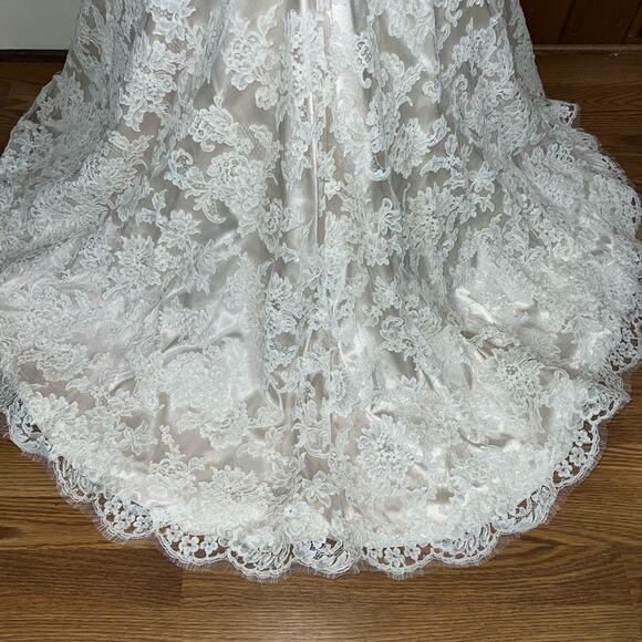 Stunning New $3900 JLM Couture Jim Hjelm Sweetheart Lace Overlay Wedding Gown! - Picture 8 of 12